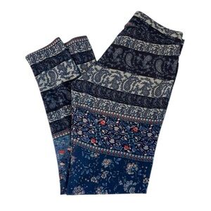 American Eagle outfitters Blue Patterned Leggings size S